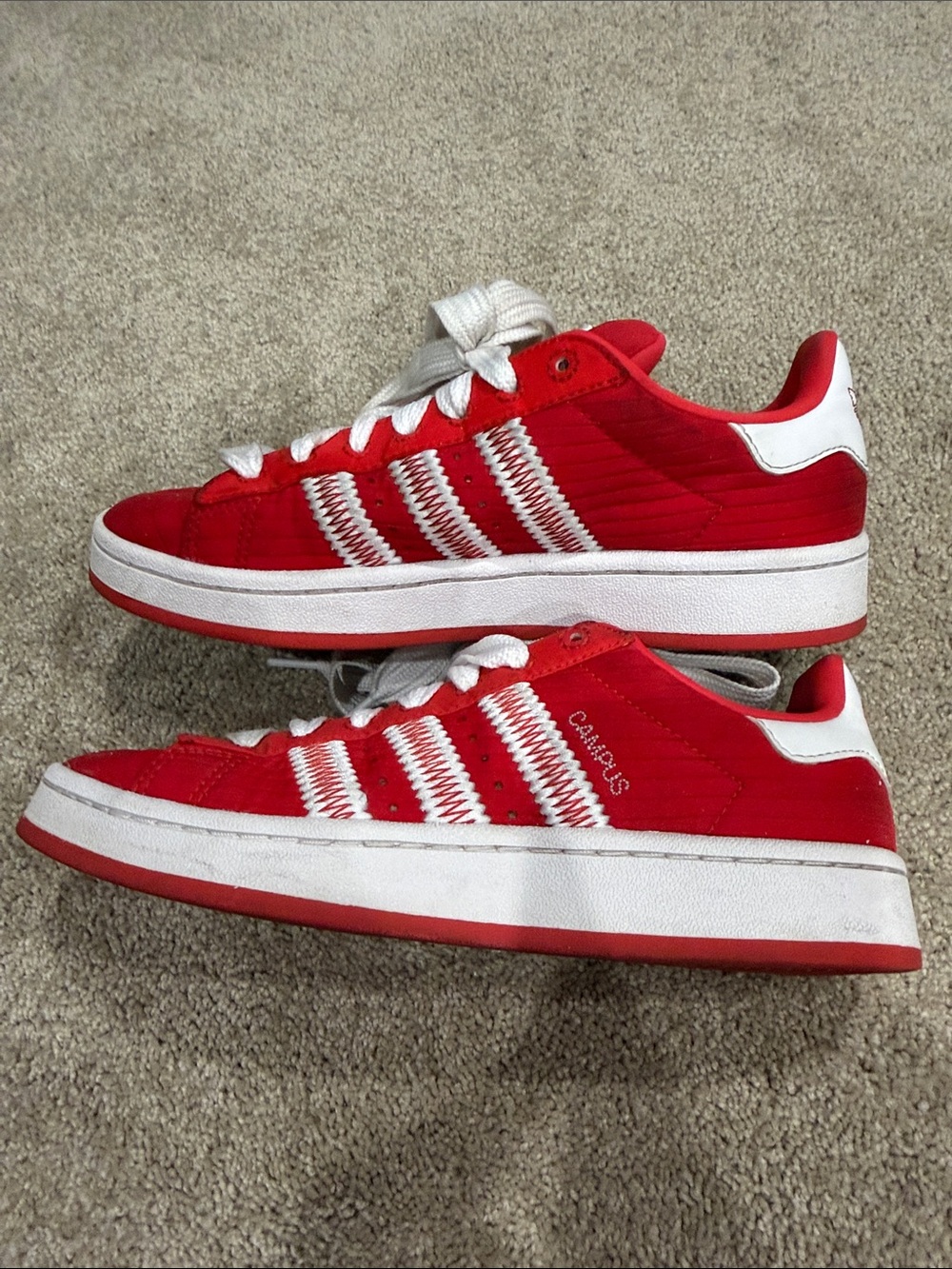 adidas Red and White Casual Sneakers